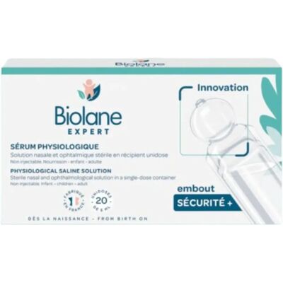 Sérum physiologique expert de Biolane - 20 doses pour nez et yeux - Publicité Sérum physiologique expert de Biolane - 20 doses pour nez et yeux - Publicité