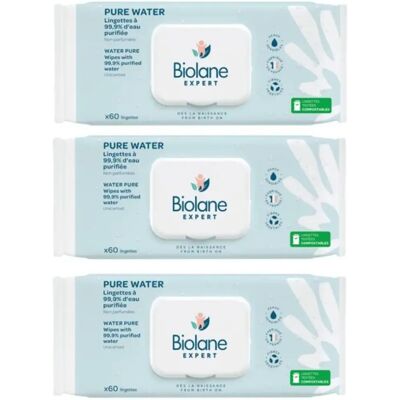 Biolane Expert - Wasserfreie Feuchte Tücher - Babyfeuchttücher Biolane Expert - Wasserfreie Feuchte Tücher - Babyfeuchttücher
