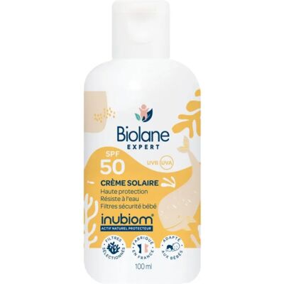 Crème Solaire Bébé SPF50 Biolane - Protection Sensitive - Publicité Crème Solaire Bébé SPF50 Biolane - Protection Sensitive - Publicité