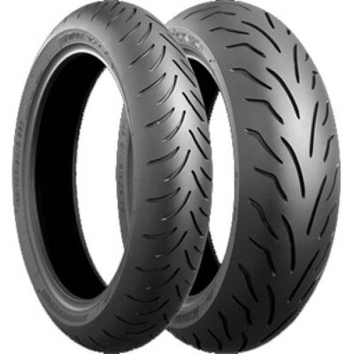 Bridgestone Battlax SC F 70/90-14 Voorrijwiel - Motorfietsband Bridgestone Battlax SC F 70/90-14 Voorrijwiel - Motorfietsband