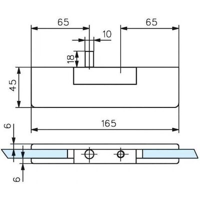 ASSA ABLOY Penture Chrom Türscharniere - Reversibel für Glastüren ASSA ABLOY Penture Chrom Türscharniere - Reversibel für Glastüren