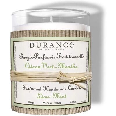 Durance - Bougie parfumée Citron vert Menthe - 180g - 40h - Scented candle - Publicité Durance - Bougie parfumée Citron vert Menthe - 180g - 40h - Scented candle - Publicité