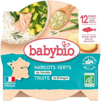 Babybio Modell Forelle & Grüne Bohnen - Babynahrung Babybio Modell Forelle & Grüne Bohnen - Babynahrung