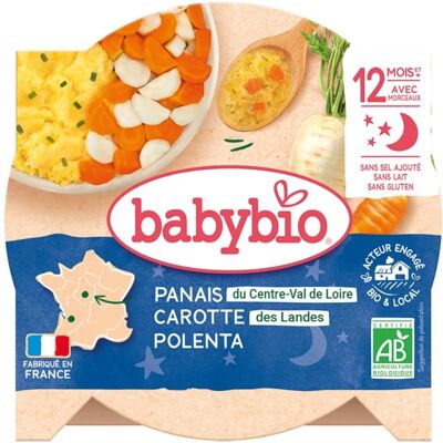 Babybio Alimentaire Bio Panais Carotte & Polenta - 230g - Publicité Babybio Alimentaire Bio Panais Carotte & Polenta - 230g - Publicité