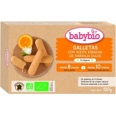 Biscoitos Orgânicos de Laranja para Bebês - A partir de 8 meses Biscoitos Orgânicos de Laranja para Bebês - A partir de 8 meses