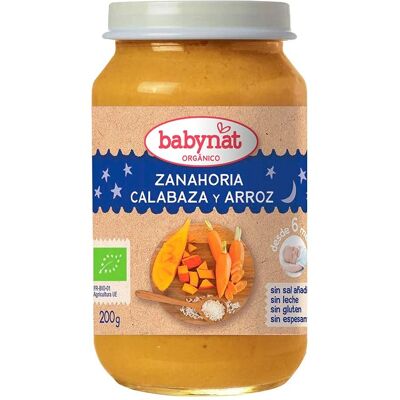 Tarrito Babybio - Zanahoria Calabaza Arroz 6m+ - Tarrito Babybio Tarrito Babybio - Zanahoria Calabaza Arroz 6m+ - Tarrito Babybio