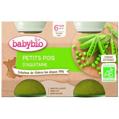 Babybio Kleine Kartoffelgläser Kleine Erbsen - Babynahrung Babybio Kleine Kartoffelgläser Kleine Erbsen - Babynahrung
