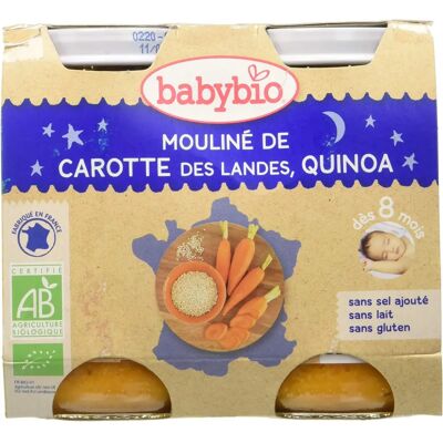 BABYBIO Quinoa Karotten Babyfood - Bio, Glutenfrei - 2x200g BABYBIO Quinoa Karotten Babyfood - Bio, Glutenfrei - 2x200g