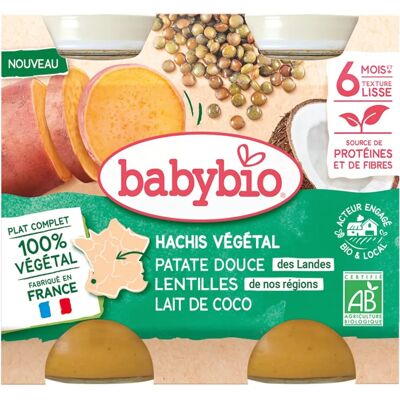 Babybio Süßkartoffel Linsen Kokosnuss Babynahrung - 400g Babybio Süßkartoffel Linsen Kokosnuss Babynahrung - 400g