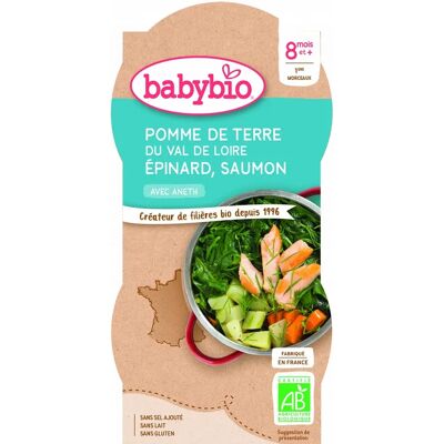 Babybio Lachs Spinat Bio Babykost 2x200g Babybio Lachs Spinat Bio Babykost 2x200g