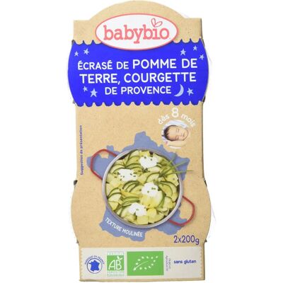 BabyBIO Pommes de terre Courgettes Parmesan - Alimentation bébé - Publicité BabyBIO Pommes de terre Courgettes Parmesan - Alimentation bébé - Publicité