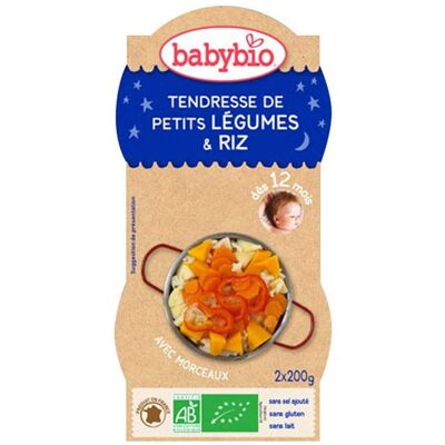 Babybio Bio Baby-Nacht Schüssel Gemüse Reis - 200g Babybio Bio Baby-Nacht Schüssel Gemüse Reis - 200g