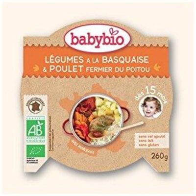 Babybio Bio-Gemüse mit Hühnchen - 260g Babybio Bio-Gemüse mit Hühnchen - 260g
