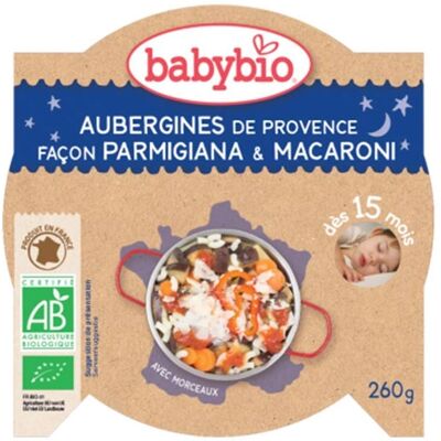BABYBIO Auberginen Parmesana mit Pasta - Babyfood BABYBIO Auberginen Parmesana mit Pasta - Babyfood