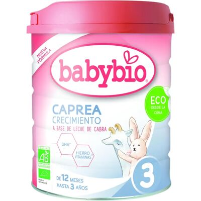Babybio Leite de Cabra Caprea3 - Fórmula orgânica 10m-3a - 800g Babybio Leite de Cabra Caprea3 - Fórmula orgânica 10m-3a - 800g