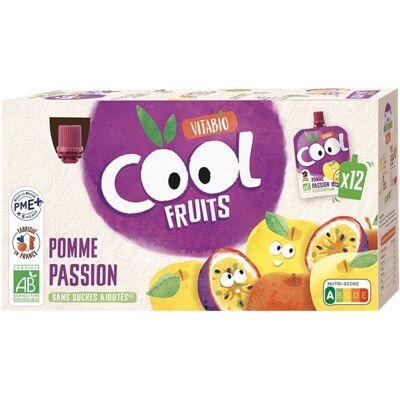 Puré de fruta de pasión y acerola orgánico Vitabio - Snack para niños y atletas Puré de fruta de pasión y acerola orgánico Vitabio - Snack para niños y atletas