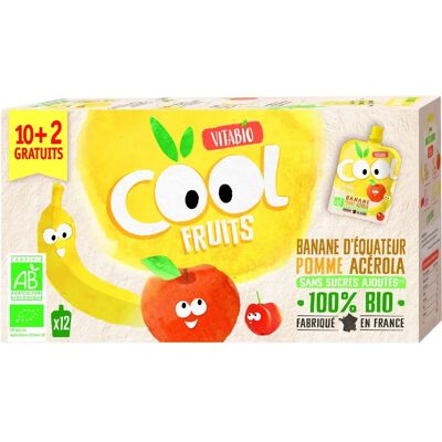 Babybio Purée de fruits banane pomme acérola - Babybio - Publicité Babybio Purée de fruits banane pomme acérola - Babybio - Publicité