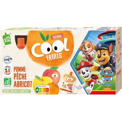 Purée de Frutas Orgánica Vitabio - Manzana, Pera, Albaricoque - 12x90g Purée de Frutas Orgánica Vitabio - Manzana, Pera, Albaricoque - 12x90g
