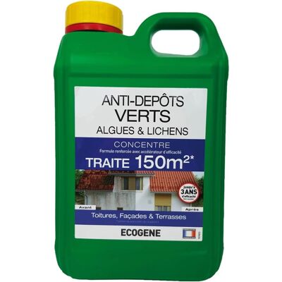 Ecogene Enlève-mousses et algues - 2L, 150m², toutes surfaces - Publicité Ecogene Enlève-mousses et algues - 2L, 150m², toutes surfaces - Publicité