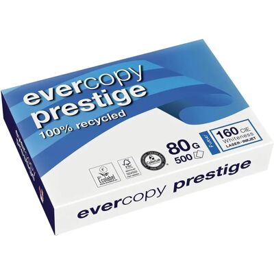 Papier copie Clairefontaine Evercopy Prestige A4 80g - Blanc - Papier pour photocopie - Publicité Papier copie Clairefontaine Evercopy Prestige A4 80g - Blanc - Papier pour photocopie - Publicité