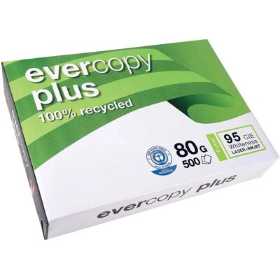 Papier Recyclé Clairefontaine Evercopy Plus A4 - 80g/500 Feuilles - Publicité Papier Recyclé Clairefontaine Evercopy Plus A4 - 80g/500 Feuilles - Publicité