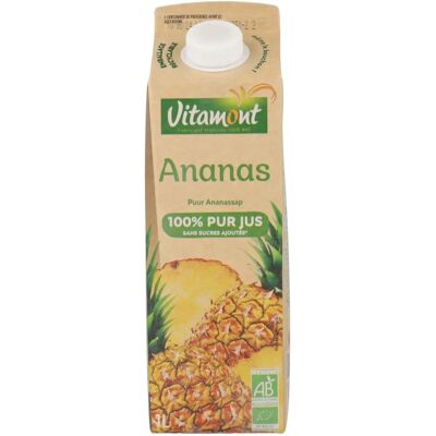 Vitamont Jus d'Ananas 1L Bio Durable - Publicité Vitamont Jus d'Ananas 1L Bio Durable - Publicité