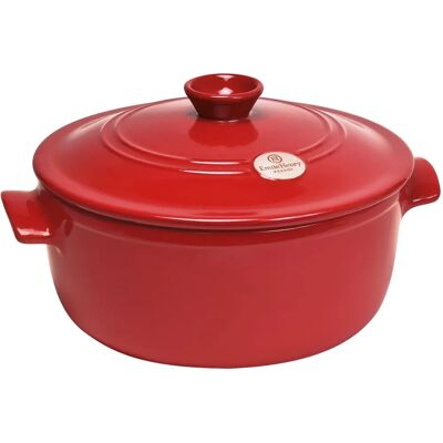 Emile Henry Borgonha - Frigideira de 3,9L - Caçarola Emile Henry Borgonha - Frigideira de 3,9L - Caçarola