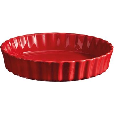 Emile Henry Plat à Tarte Profonde Bourgogne - 29cm Emile Henry Plat à Tarte Profonde Bourgogne - 29cm