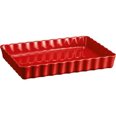 Emile Henry Forma de Tarte Retangular Profunda - Assados Emile Henry Forma de Tarte Retangular Profunda - Assados