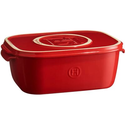 Emile Henry Burgundy Cheese Box - Cheese Box, Ceramic, Red, 3.5L - Cheese Storage Emile Henry Burgundy Cheese Box - Cheese Box, Ceramic, Red, 3.5L - Cheese Storage