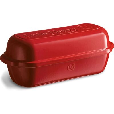 Emile Henry Rood Broodpan - 2.3L - Keramiek, Schokbestendig Emile Henry Rood Broodpan - 2.3L - Keramiek, Schokbestendig