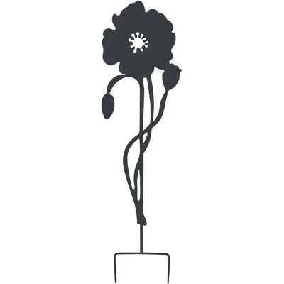 Louis Moulin Coquelicot Metall-Blumenkübel - 22x80cm - Frost- & UV-beständig Louis Moulin Coquelicot Metall-Blumenkübel - 22x80cm - Frost- & UV-beständig