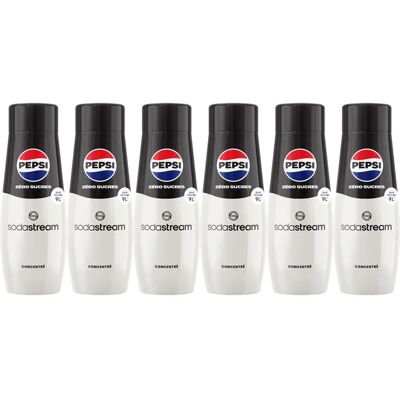 Sodastream 3009987 - Pack de 6 concentrés Pepsi Zéro - concentré pour soda - Publicité Sodastream 3009987 - Pack de 6 concentrés Pepsi Zéro - concentré pour soda - Publicité