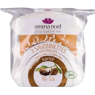 Jabón de manteca de karité 3 unidades - Emile Noël Jabón de manteca de karité 3 unidades - Emile Noël