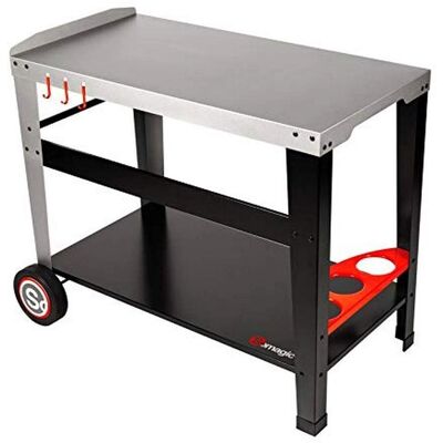 TOSTARE Table d'appoint noire 96x57x78,5cm pour barbecue - Publicité TOSTARE Table d'appoint noire 96x57x78,5cm pour barbecue - Publicité