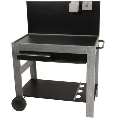Carro para Plancha SOMAGIC - Carro de Barbacoa con Almacenamiento Carro para Plancha SOMAGIC - Carro de Barbacoa con Almacenamiento