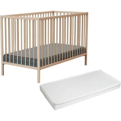Łóżeczko Webaby z drewna bukowego 124x82x65cm - Łóżeczko dla niemowląt Łóżeczko Webaby z drewna bukowego 124x82x65cm - Łóżeczko dla niemowląt