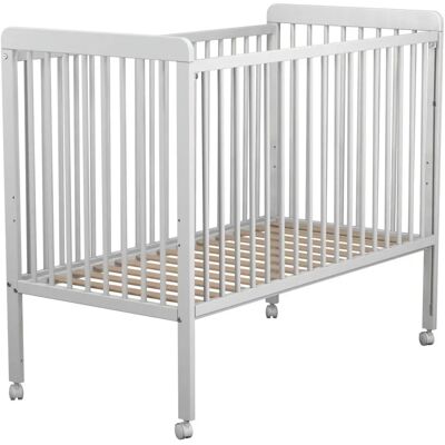 Lit bébé AT4 - Hêtre, Blanc, Côté coulissant, 60x120cm - Publicité Lit bébé AT4 - Hêtre, Blanc, Côté coulissant, 60x120cm - Publicité