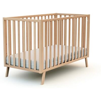Łóżeczko dziecięce AT4 - 60x120cm, Buk, Regulowane, Montessori, Ekologiczne Łóżeczko dziecięce AT4 - 60x120cm, Buk, Regulowane, Montessori, Ekologiczne