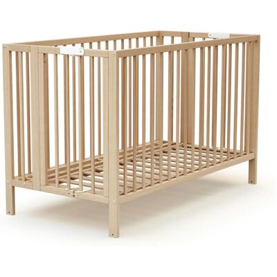 Lit Bébé Pliant en Bois AT4 - Professionnel, 60x120cm - Publicité Lit Bébé Pliant en Bois AT4 - Professionnel, 60x120cm - Publicité