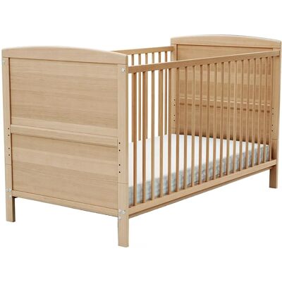 Lit enfant en hêtre AT4 70x140cm - Réglable & Convertible - Publicité Lit enfant en hêtre AT4 70x140cm - Réglable & Convertible - Publicité