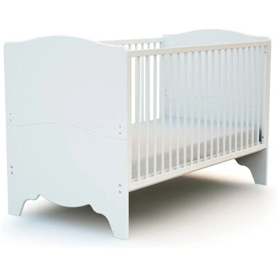 Cuna Convertible de Haya Blanco 70x140cm - At4 Cuna Convertible de Haya Blanco 70x140cm - At4