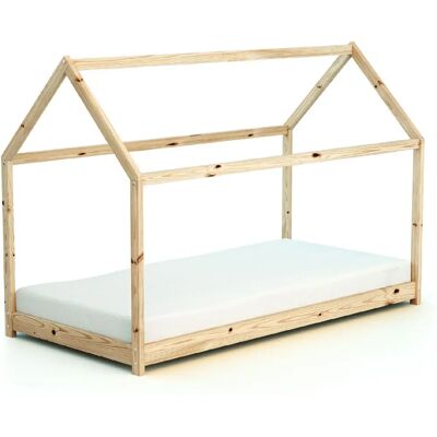 Webaby Lit Bébé Cabane 90x190 Bois - Lit Enfant - Publicité Webaby Lit Bébé Cabane 90x190 Bois - Lit Enfant - Publicité