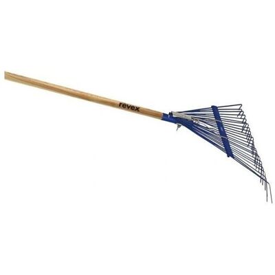 Revex Modello 550022 Scopa da Giardino - 24 denti, 600mm Larghezza, 1200g Revex Modello 550022 Scopa da Giardino - 24 denti, 600mm Larghezza, 1200g
