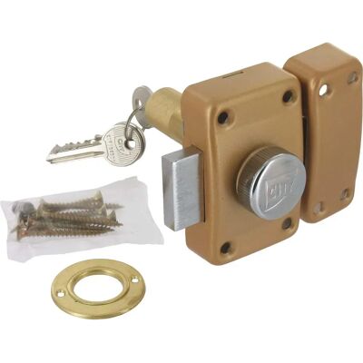 Serrure Iseo City 25 - Cylindre ajustable 60mm - Finition bronze doré élégante - Publicité Serrure Iseo City 25 - Cylindre ajustable 60mm - Finition bronze doré élégante - Publicité