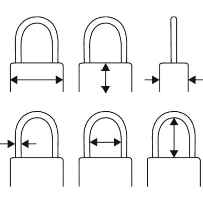 ISEO CITY 45 - Ø7 mm goupille - 70 mm hauteur - Padlock ISEO CITY 45 - Ø7 mm goupille - 70 mm hauteur - Padlock