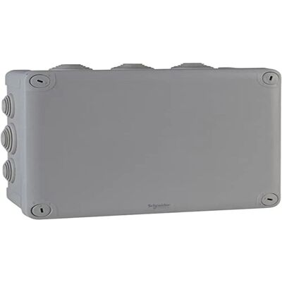 Schneider Electric Aansluitdoos - IP55, Grijs, 175x100x225mm Schneider Electric Aansluitdoos - IP55, Grijs, 175x100x225mm