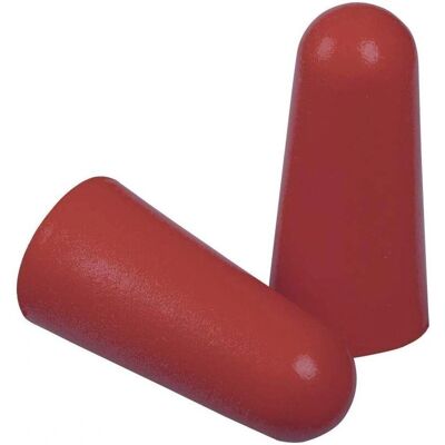 Delta Plus engångs öronproppar - 200 par - One size - Röd Delta Plus engångs öronproppar - 200 par - One size - Röd