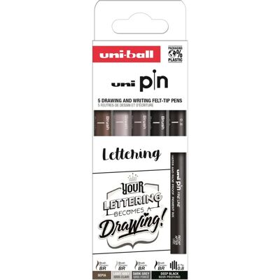 Uni - Zeichnungs-Fineliner-Set - Verschiedene Spitzen Uni - Zeichnungs-Fineliner-Set - Verschiedene Spitzen