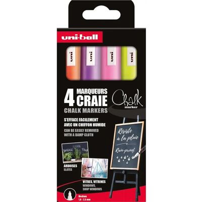 Marca chalk Uni-ball PWE5M/4 PF - Tinta resistente y brillante Marca chalk Uni-ball PWE5M/4 PF - Tinta resistente y brillante